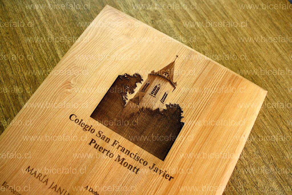 grabado de fotografia en madera